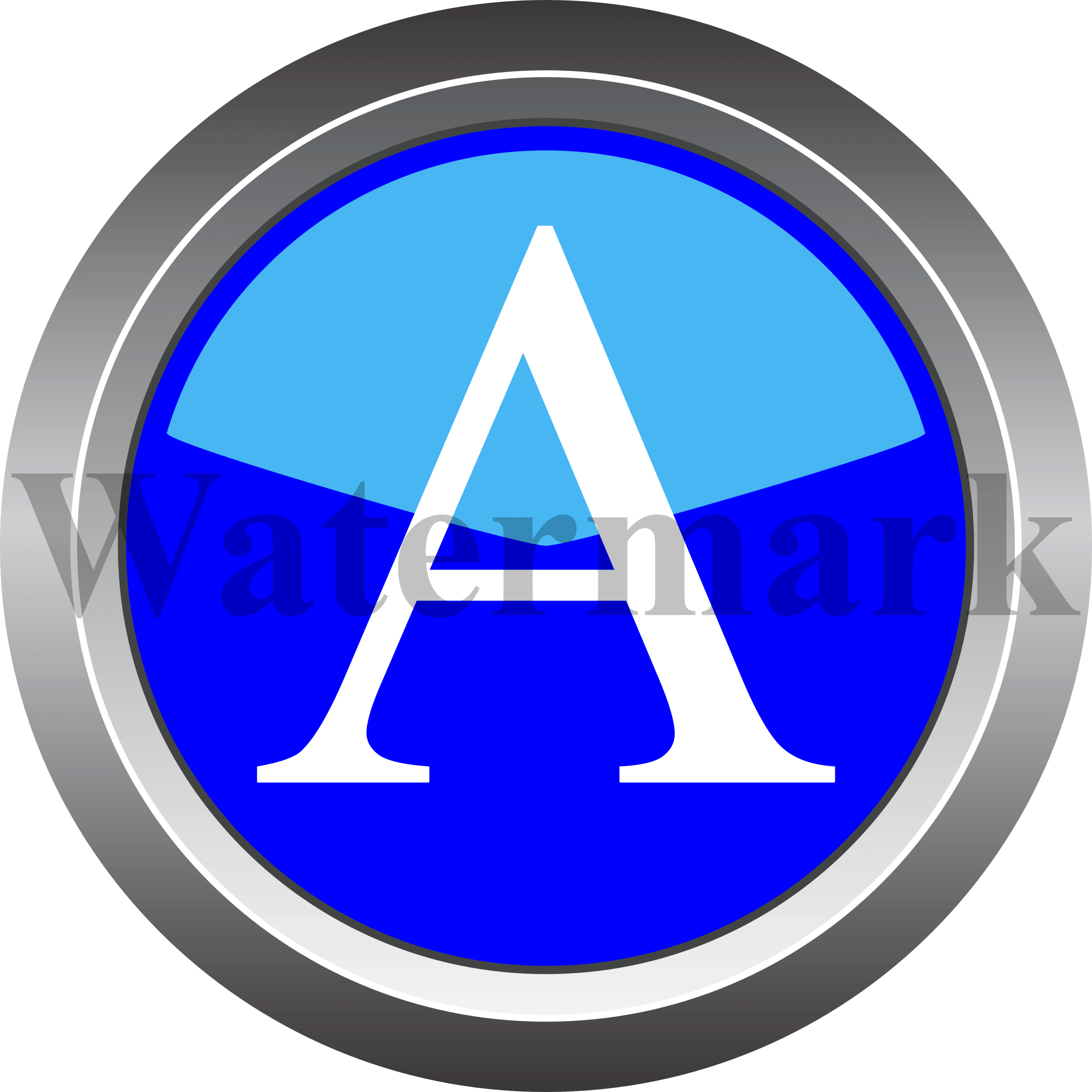 Capital Letter A, Upper Case Letter A, Blue Circle Letter A