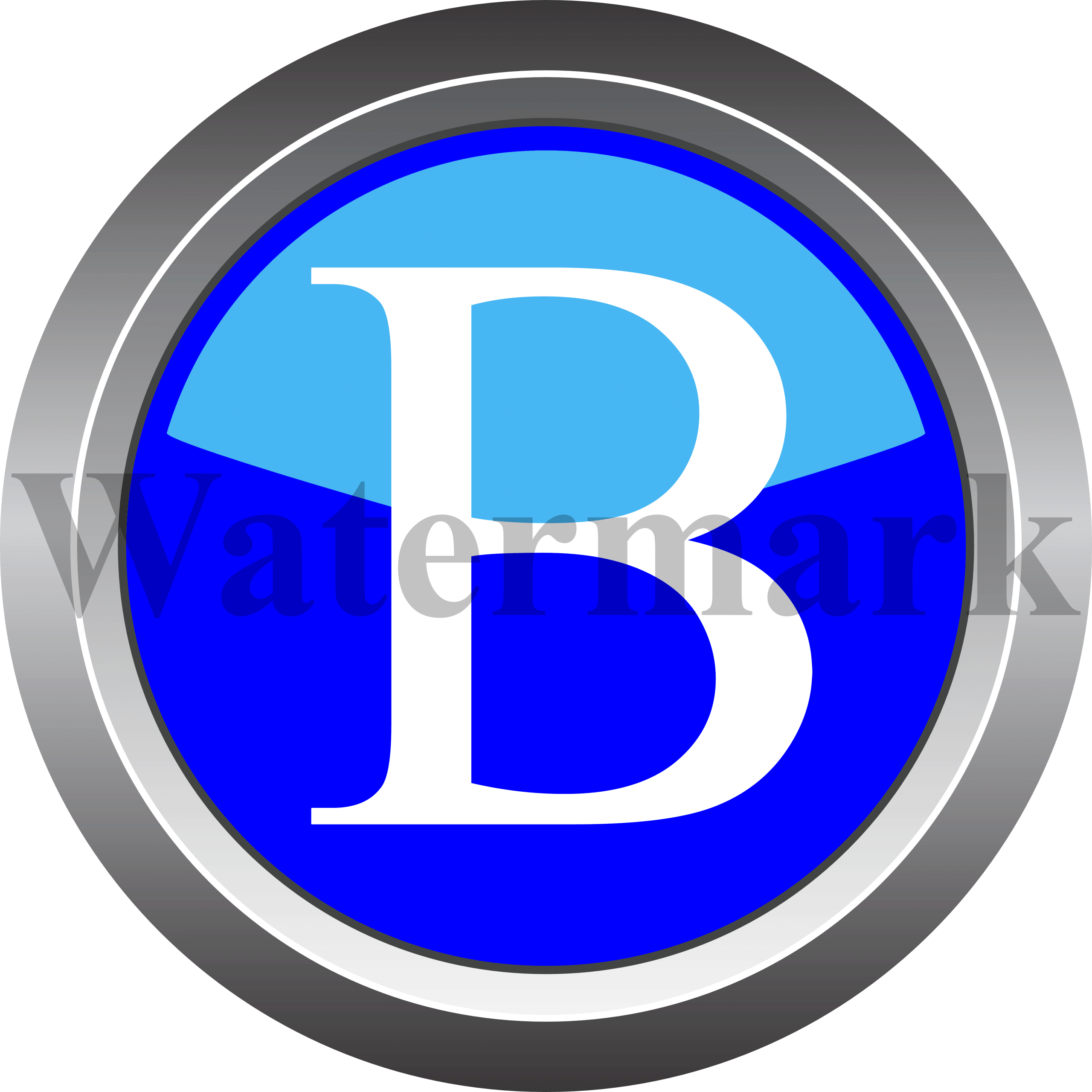 Capital Letter B, Upper Case Letter B, Blue Circle Letter B