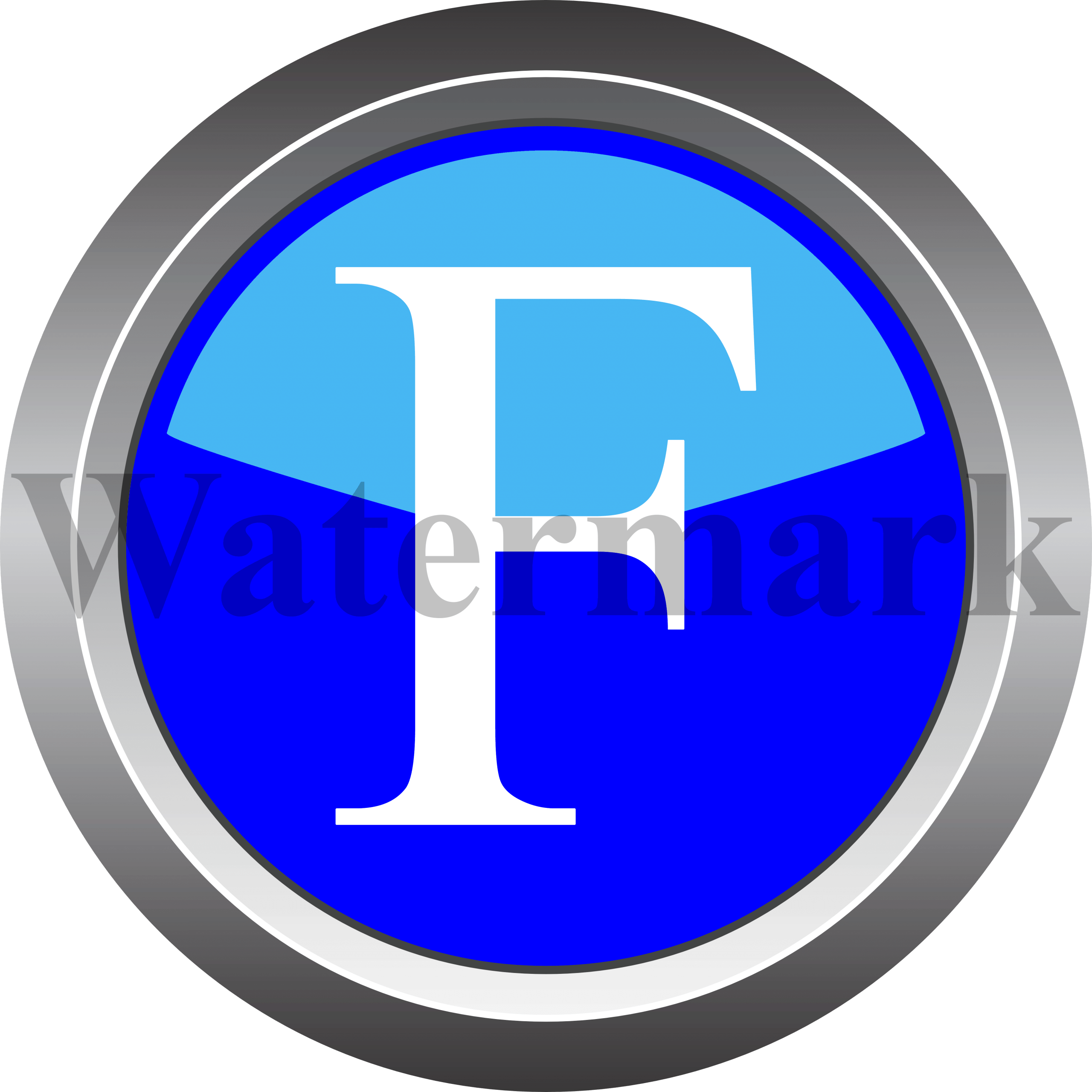 Capital Letter F, Upper Case Letter F, Blue Circle Letter F