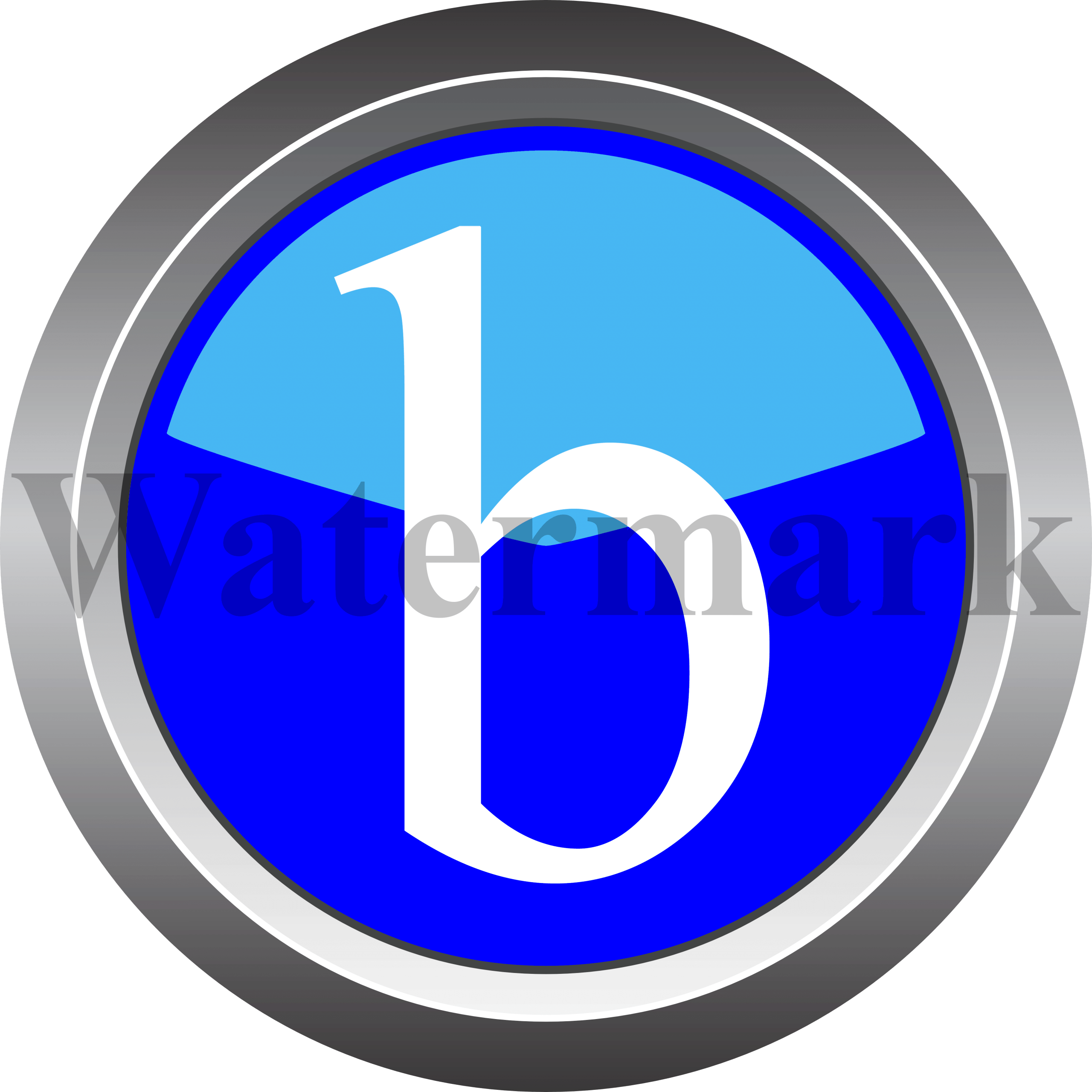 Lower Case Letter b, Small Letter b, Blue Circle Letter b