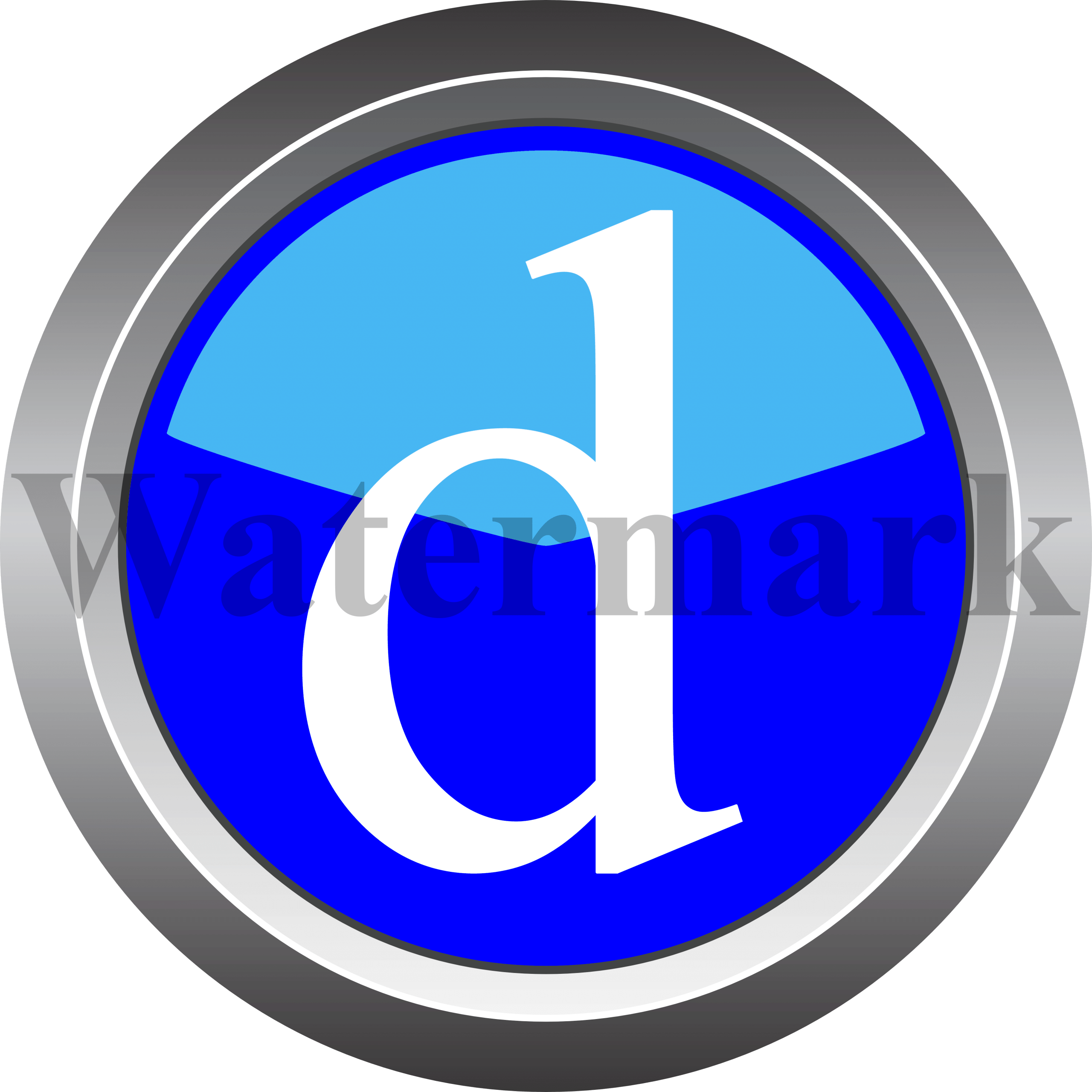 English letter, Lower Case Letter d, Small Letter d, Blue Circle Letter d