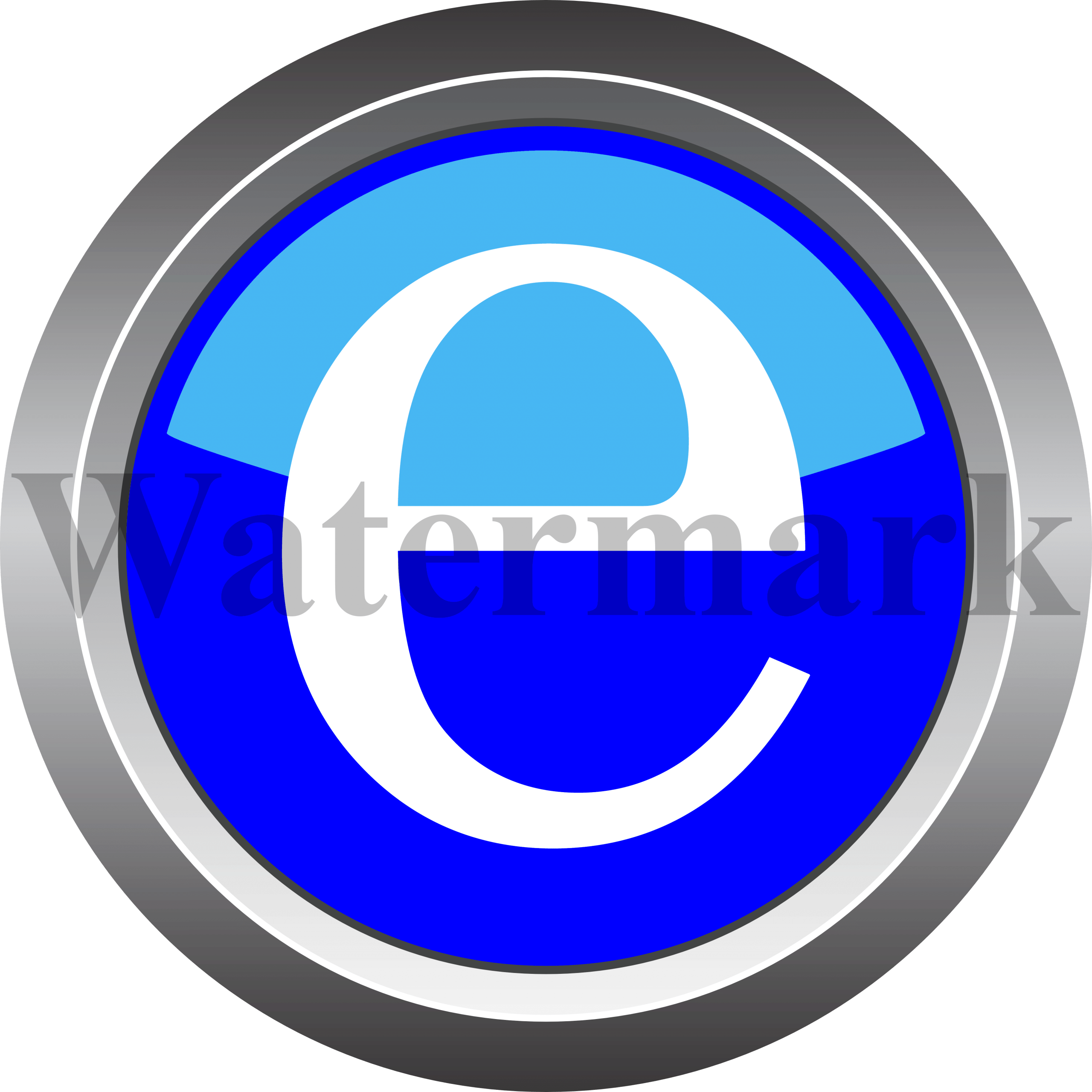 Lower Case Letter e, Small Letter e, Blue Circle Letter e