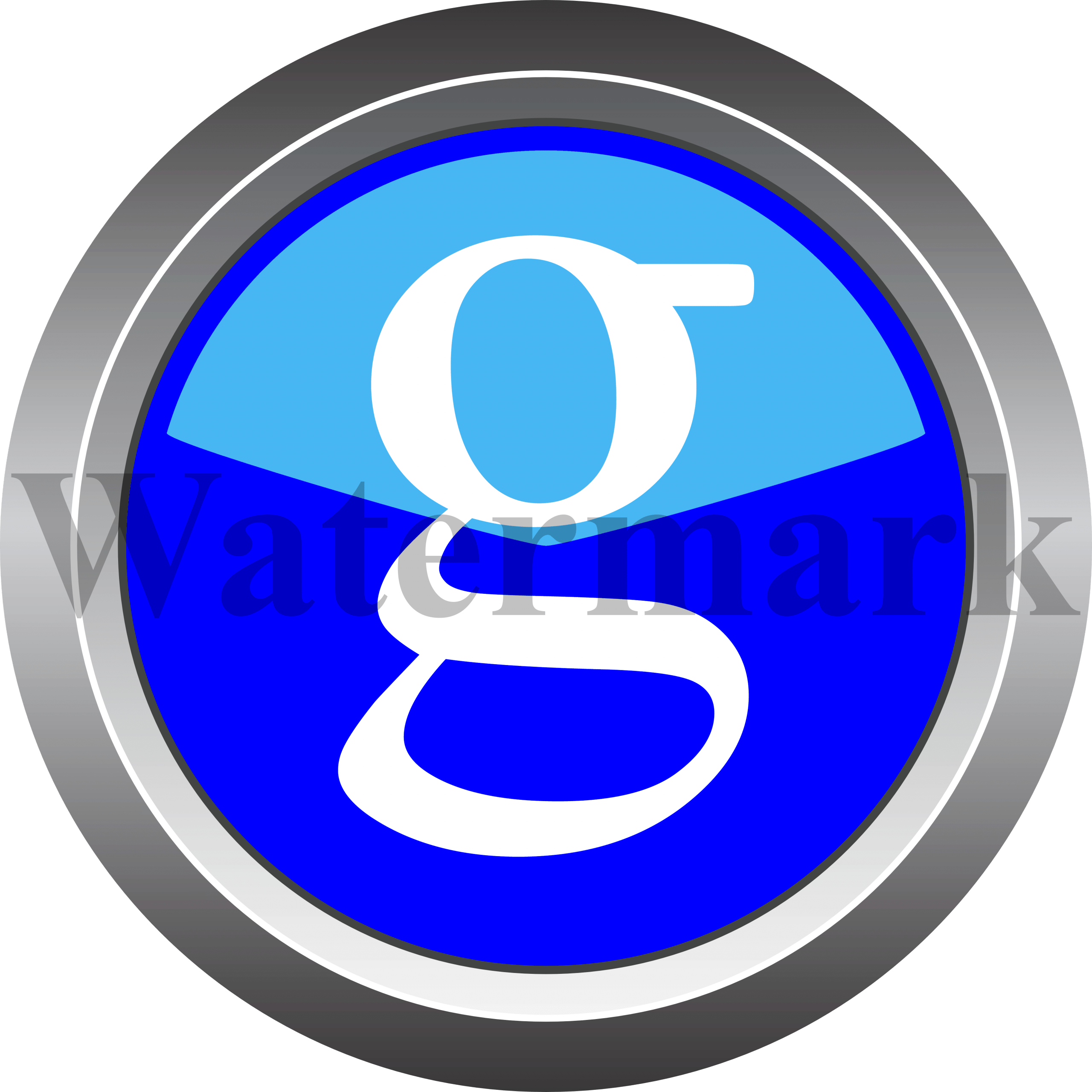 Lower Case Letter g, Small Letter g, Blue Circle Letter g