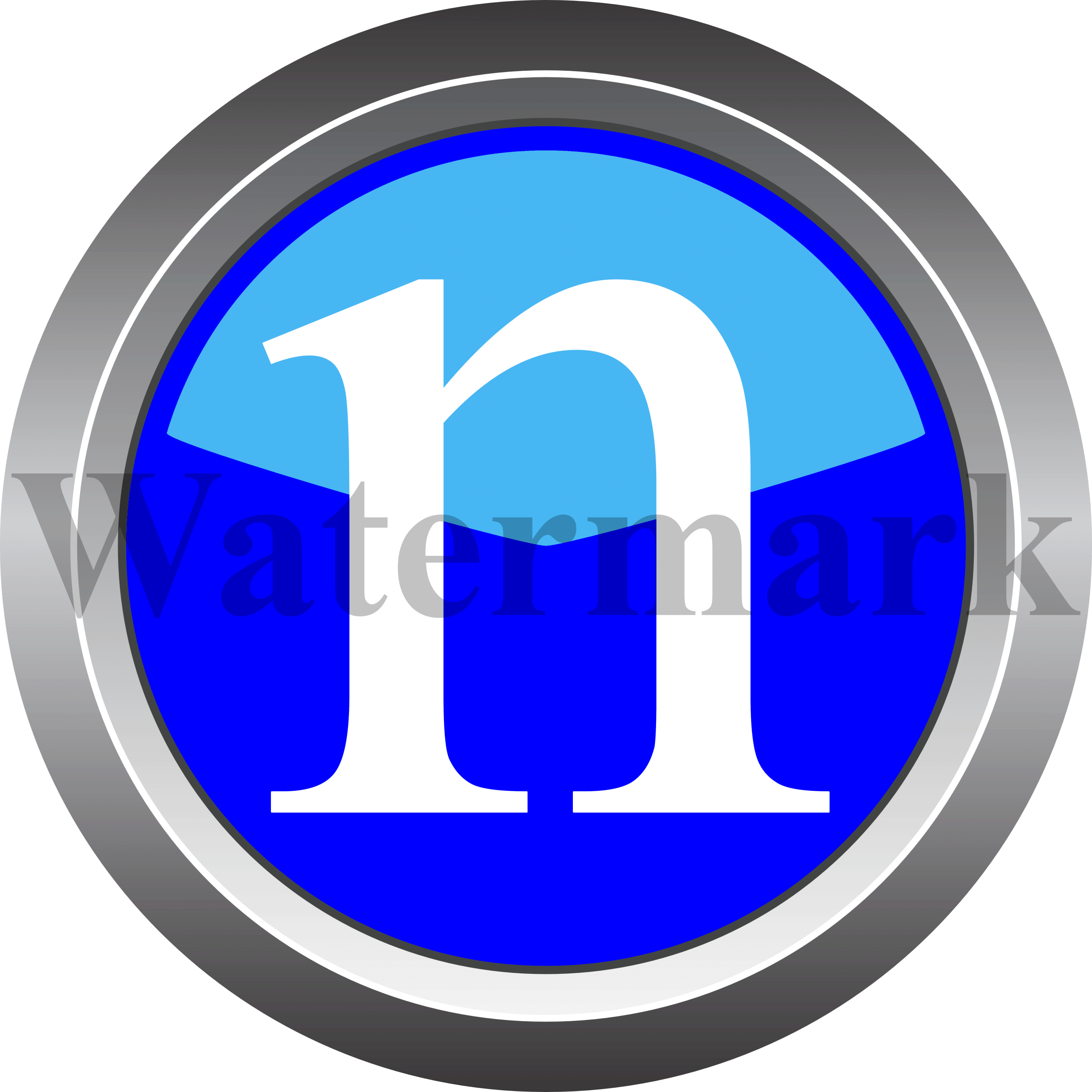 Lower Case Letter n, Small Letter n, Blue Circle Letter n