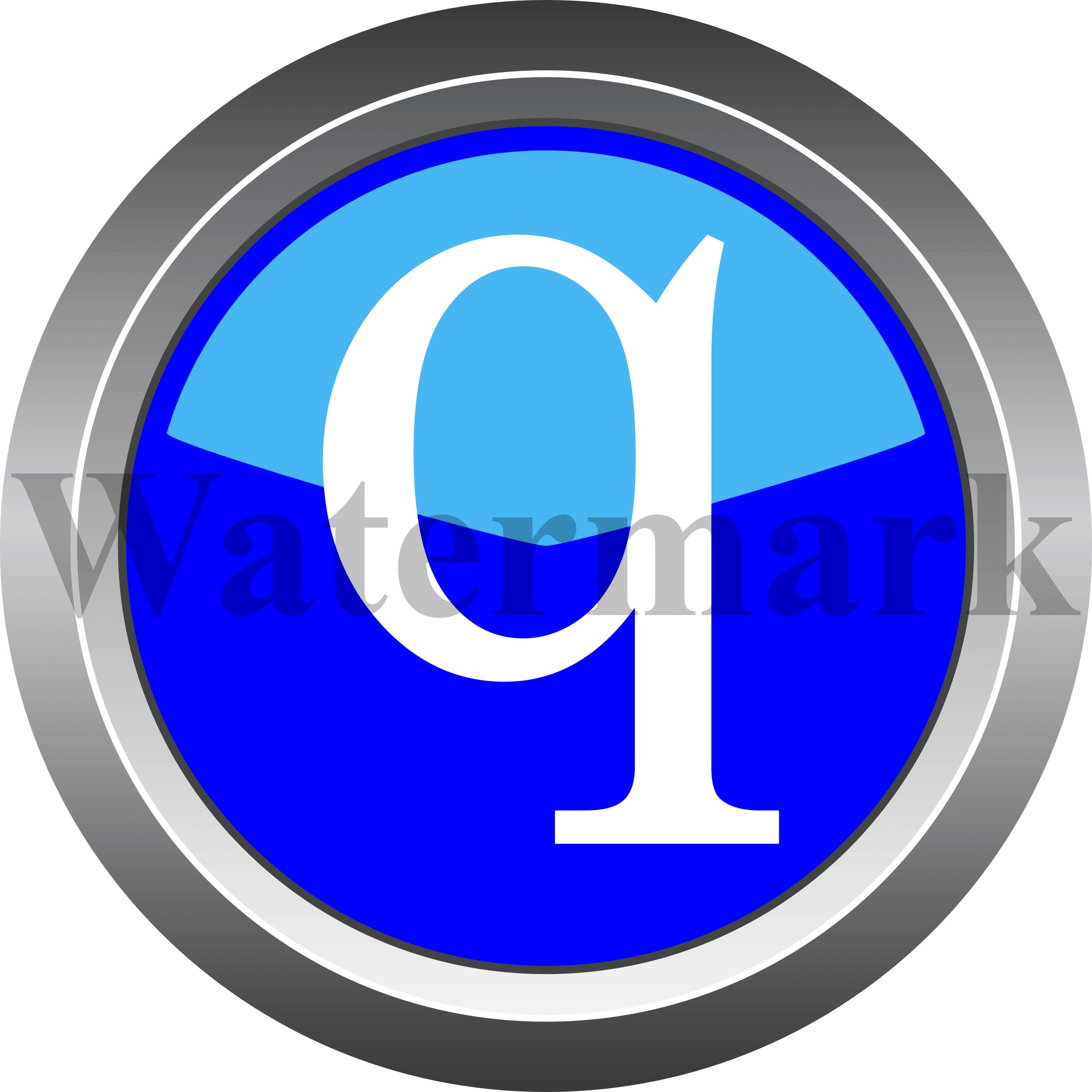 Lower Case Letter q, Small Letter q, Blue Circle Letter q