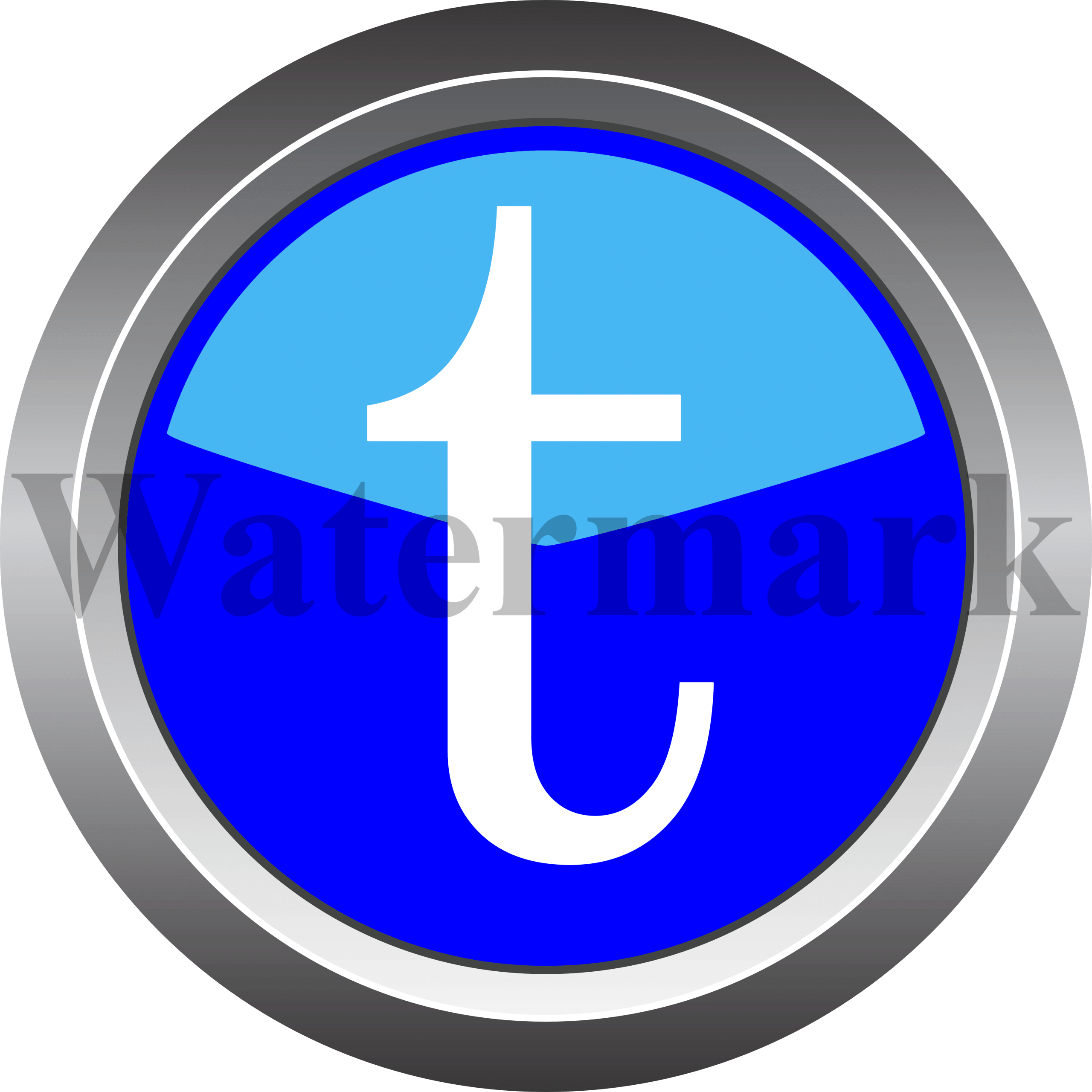 Lower Case Letter t, Small Letter t, Blue Circle Letter t