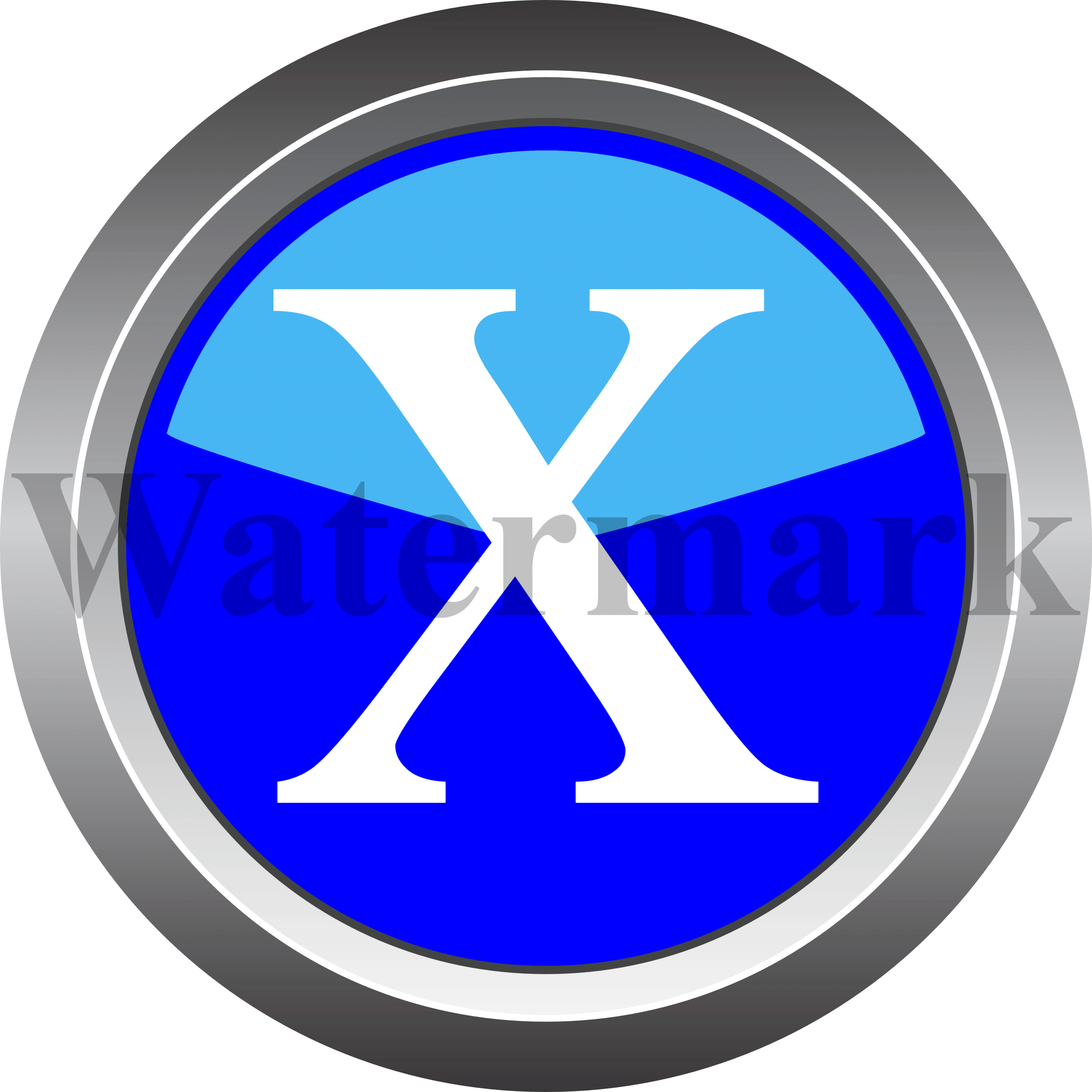 Lower Case Letter x, Small Letter x, Blue Circle Letter x
