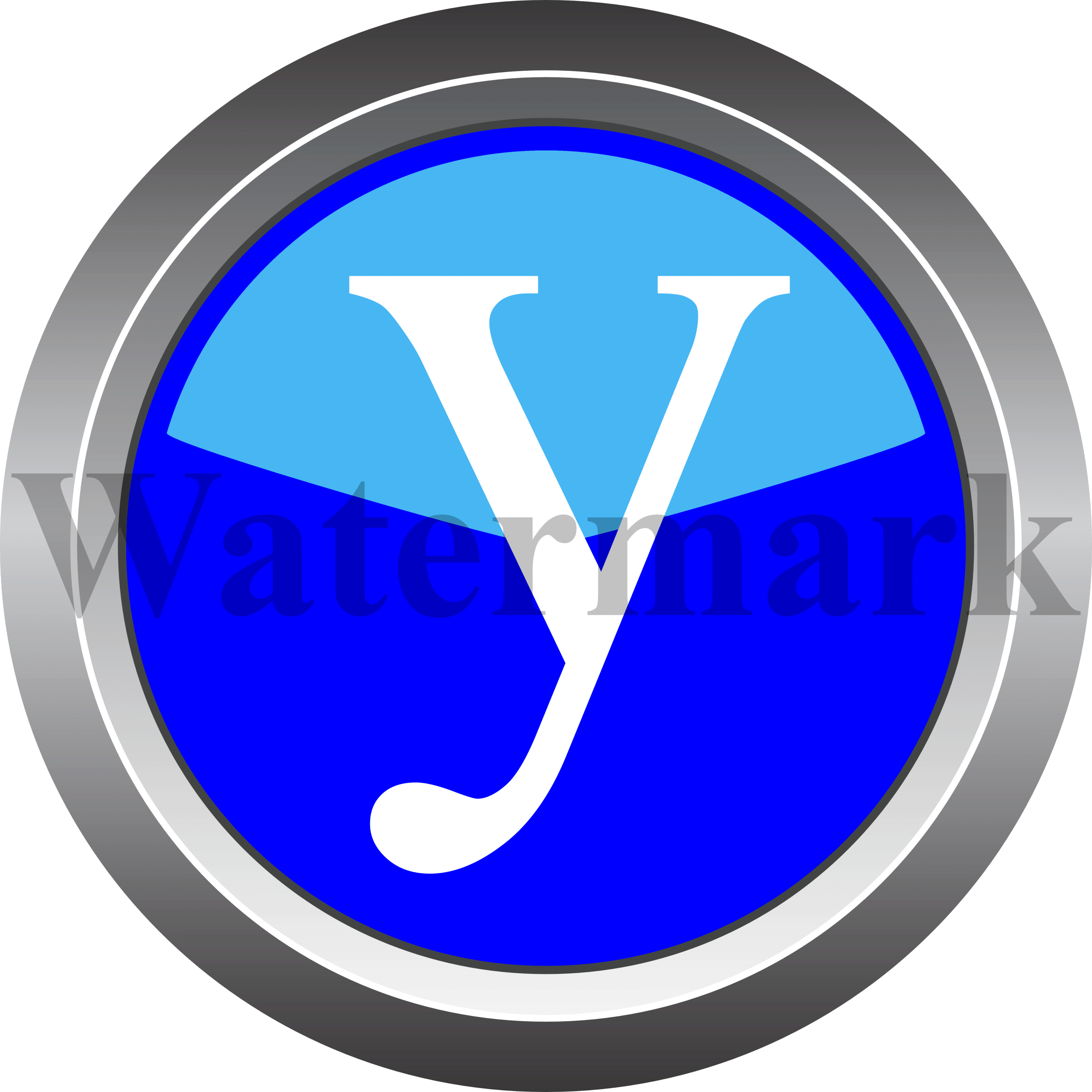 Lower Case Letter y, Small Letter y, Blue Circle Letter y