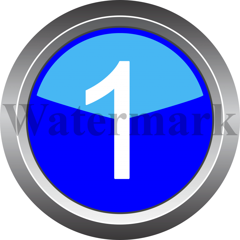 Number 1, Blue Circle Number 1