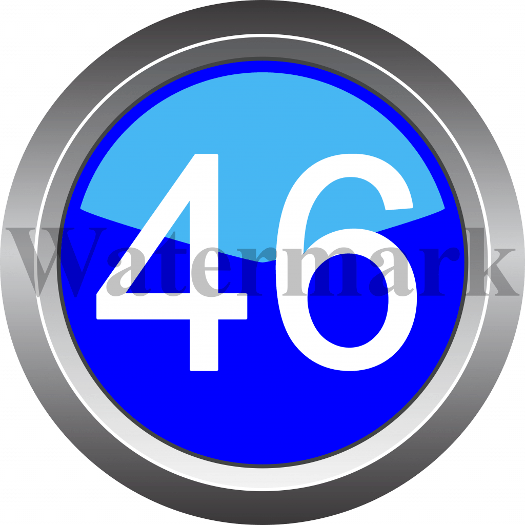 Number 46, Blue Circle Number 46, download English Letters & Numbers