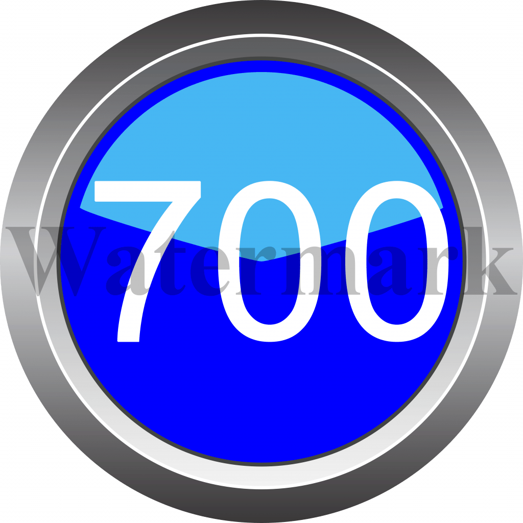 Number 700, Blue Circle Number 700