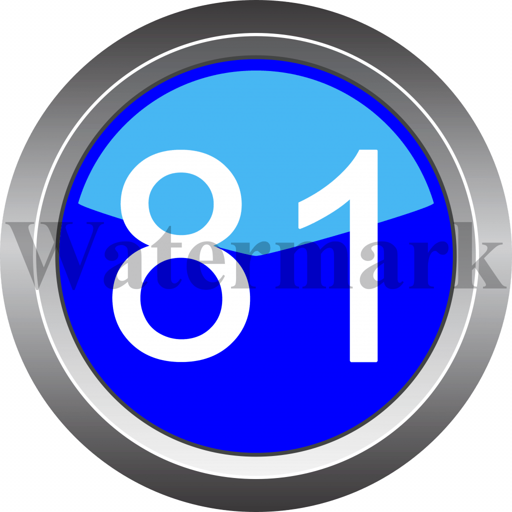 Number 81, Blue Circle Number 81