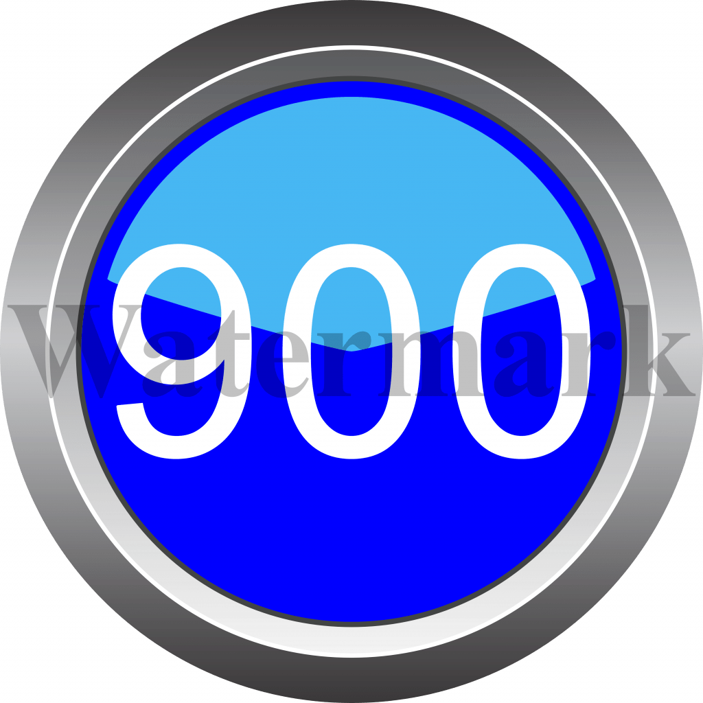 Number 900, Blue Circle Number 900