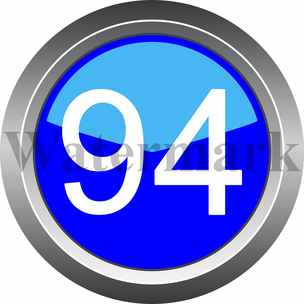 Number 94, Blue Circle Number 94