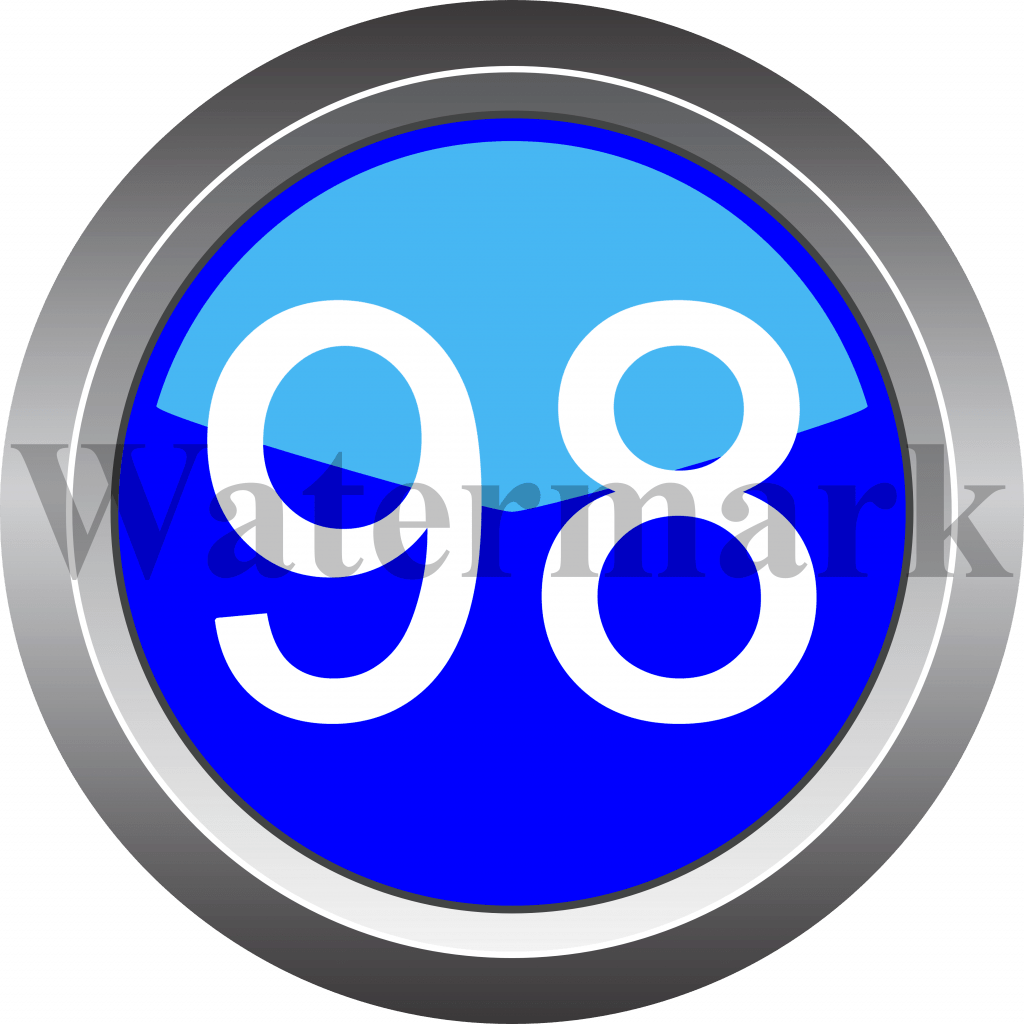 Number 98, Blue Circle Number 98